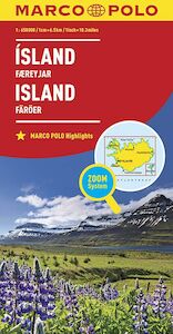 MARCO POLO Länderkarte Island, Färöer 1:650 000 - (ISBN 9783829738323)