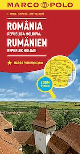 MARCO POLO Länderkarte Rumänien, Republik Moldau 1:800 000 - (ISBN 9783829738408)