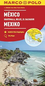 MARCO POLO Kontinentalkarte Mexiko, Guatemala, Belize, El Salvador 1: 2 500 000 - (ISBN 9783829739351)