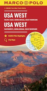 MARCO POLO Kontinentalkarte USA West 1:2 000 000 - (ISBN 9783829739399)