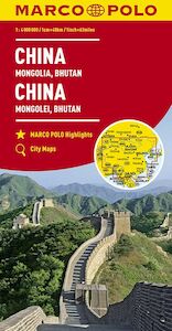 MARCO POLO Kontinentalkarte China, Mongolei, Bhutan 1:4 000 000 - (ISBN 9783829739436)