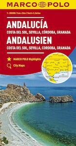 MARCO POLO Karte Andalusien, Costa del Sol, Sevilla, Cordoba, Granada 1:200 000 - (ISBN 9783829739924)