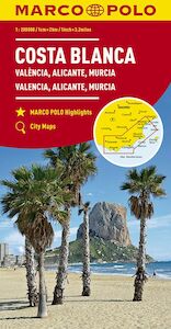 MARCO POLO Karte Costa Blanca, Valencia, Alicante, Castellón, Murcia 1:200 000 - (ISBN 9783829739931)