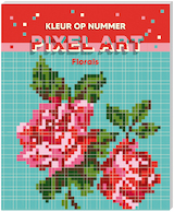 Kleuren op nummer - Pixel art - Florals