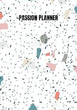 Passion Planner-12 maanden- wekelijks - A5- Zachte kaft-Marmer blauw- Allets Comfort