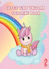 Cutsie tiny unicorn coloring book