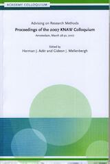 Advising on research methods: proceedings of the 2007 KNAW colloquium (e-Book)
