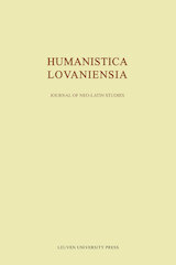 Humanistica Lovaniensia Volume LVII / Volume LVII - 2008 (e-Book)