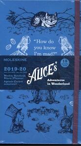 Moleskine 18 Monate Wochen Notizkalender - Alice im Wunderland 2019/2020 Large/A5, 1 Wo = 1 Seite, Liniert, Fester Einband, Blau - (ISBN 8053853600196)