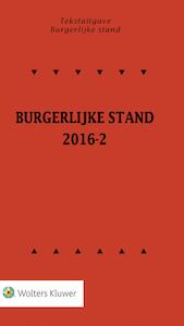 Burgerlijke stand / 2016-2 - (ISBN 9789013136289)