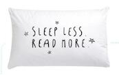 Kussensloop sleep less, read more per 10 stuks - (ISBN 9789020698886)