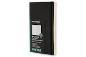2016 Moleskine 18 month planner - weekly notebook - large - black - soft cover - (ISBN 8052204400133)