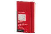 Moleskine 12 month planner - weekly - pocket - scarlet red - hard cover - (ISBN 8051272893328)