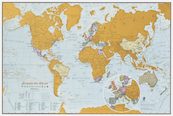 Scratch the World travel 42 x 30 cm - (ISBN 9781912203949)