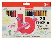 Bruynzeel Kids 20 korte kleurpotloden +slijper - (ISBN 8712079420888)