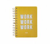 Notebook Work work work Yellow - (ISBN 8719322145000)