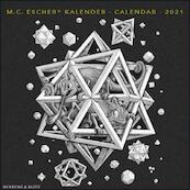 M.C. Escher mini maandkalender 2021 - (ISBN 8716951318133)