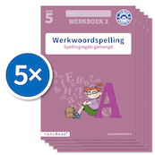 Werkwoordspelling werkboek 3 groep 5 (Set van 5) - (ISBN 9789493218383)