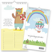 Verjaardagskalender Kinderliedjes - (ISBN 9789493206069)
