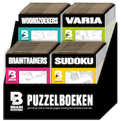 Display Brainbooster puzzelboeken 4 x 8 ex. - Interstat (ISBN 9789464325539)