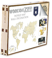 Wereld kaart in hout M - (ISBN 5906874128138)