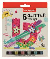 Bruynzeel Kids 6 glitterstiften - (ISBN 8712079421007)