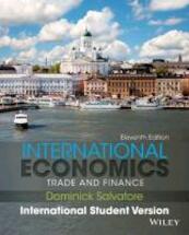 International Economics - Dominick Salvatore (ISBN 9781118177945)