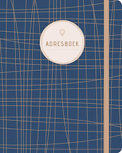 Adresboek (groot) - Dark Blue - (ISBN 9789044753462)