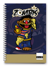 Zombis notebook A4 - (ISBN 9789461889287)