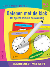 Kaartenset met stift - Oefenen met de klok (8-9 j.) - (ISBN 9789044748376)