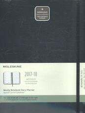 Moleskine 18 Monate Wochen Notizkalender 2017/2018, XL Soft Cover, Schwarz - (ISBN 8055002854153)
