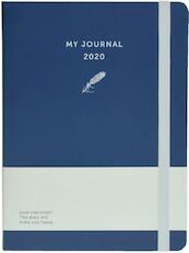 My Journal agenda 2020 - Velvet blauw - (ISBN 8719992460090)