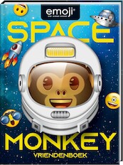 Vriendenboek - Emoji Space Monkey - Interstat (ISBN 9789464320954)
