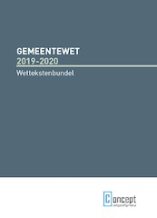 Gemeentewet 2019-2020 - (ISBN 9789055163113)
