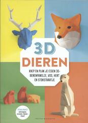 3D Dieren - Knip en plak je eigen #D hert, vos, stokstaartje en berenfamilie - (ISBN 9789045212050)