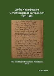 Ambt Nederbetuwe Gerichtssignaat Bank Zoelen 1561-1581 - P.D. Spies (ISBN 9789463455770)