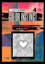 Volwassenen kleurboek Color Instinct 4 : Anti Stress Relax Harten - Emmy Sinclaire (ISBN 9789464055924)
