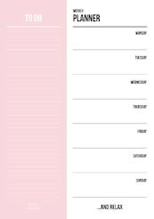 Weekly planner pink - (ISBN 8719322142566)