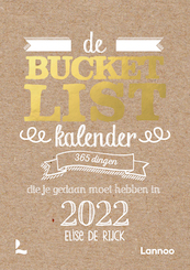 De Bucketlist scheurkalender 2022 - Elise De Rijck (ISBN 9789401474528)