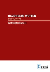Bijzondere Wetten 2020-2021 - (ISBN 9789055163182)