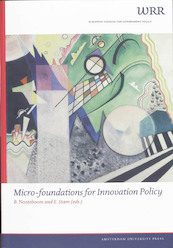 Micro-foundations for Innovation Policy - Wetenschappelijke Raad voor het Regeringsbeleid (ISBN 9789048501304)