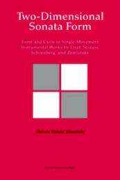 Two-Dimensional Sonata Form - Steven Vande Moortele (ISBN 9789058677518)
