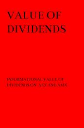 Value of Dividends - A.M. Schmitt (ISBN 9789464055382)