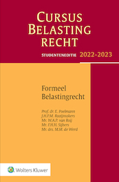 Studenteneditie Cursus Belastingrecht Formeel Belastingrecht 2022-2023 - (ISBN 9789013168037)