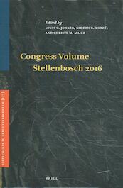 Congress Volume Stellenbosch 2016 - (ISBN 9789004353640)