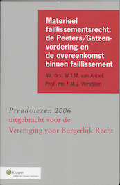 Materieel faillissementsrecht - W.J.M. van Andel, F.M.J. Verstijlen (ISBN 9789013036657)