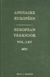European Yearbook / Annuaire Européen, Volume 65 (2017) - (ISBN 9789004376212)