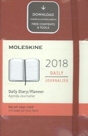 Moleskine 12 Monate Tageskalender 2018, A6 Hard Cover, Scharlachrot - (ISBN 8055002853934)