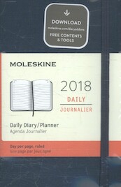 Moleskine 12 Monate Tageskalender 2018, A6 Hard Cover, Saphir - (ISBN 8055002855617)