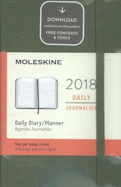Moleskine 12 Monate Tageskalender 2018, A6 Hard Cover, Ulmengrün - (ISBN 8055002855631)